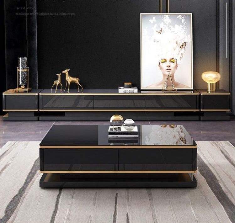 75 inch living room furniture tv stand and coffee table set luxury modern tv cabinet luxury tv stand living room furniture