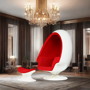 factory Direct Selling fiberglass pod chair nordic comfortable chair leisure accent globe shaped lounge chair