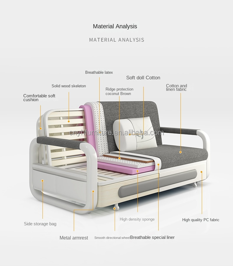 murphy wall bed with sofa leather single small lazy transformer 5 in 1 air sofa bed living room furniture