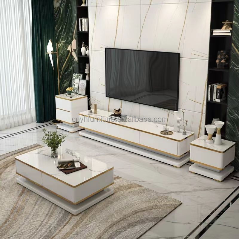 75 inch living room furniture tv stand and coffee table set luxury modern tv cabinet luxury tv stand living room furniture