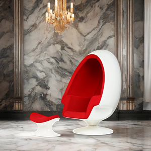 Modern furniture cheap standing swivel fiberglass adult size oval shaped pod queen make love sex sofa chair