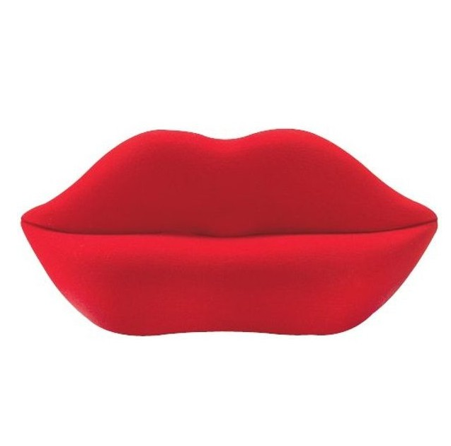 Modern Two Seater home furniture living room couch loveseat sofa hot red lip sexy flaming kiss shaped sofa