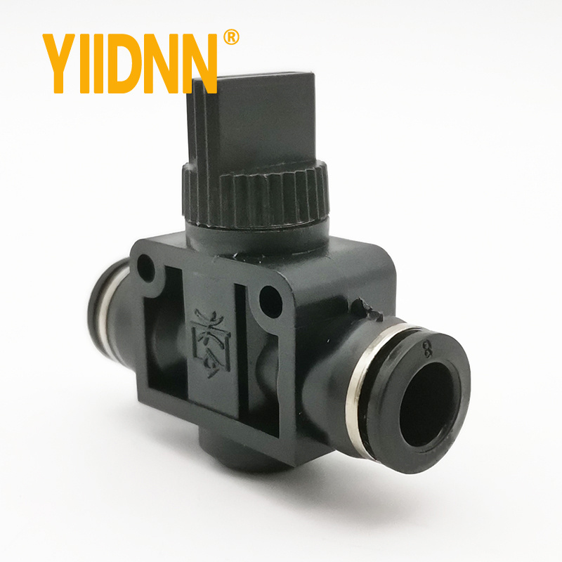 Pneumatic Fittings  HVFF 4/6/8/10/12mm shut off hand valves Fittings air throttle valve quick hose gas tube connector