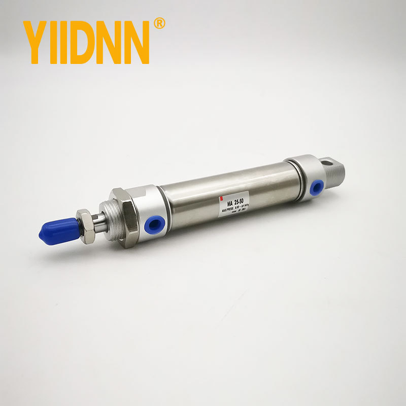 Stainless Steel Double Action MA type 16mm Bore 25/50/75/100/125/150/175/200/250/300 mm stroke pneumatic cylinder