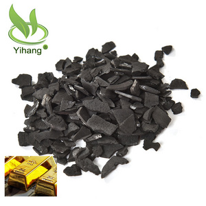 Processing and recovering refined gold activated carbon from coconut shell granules