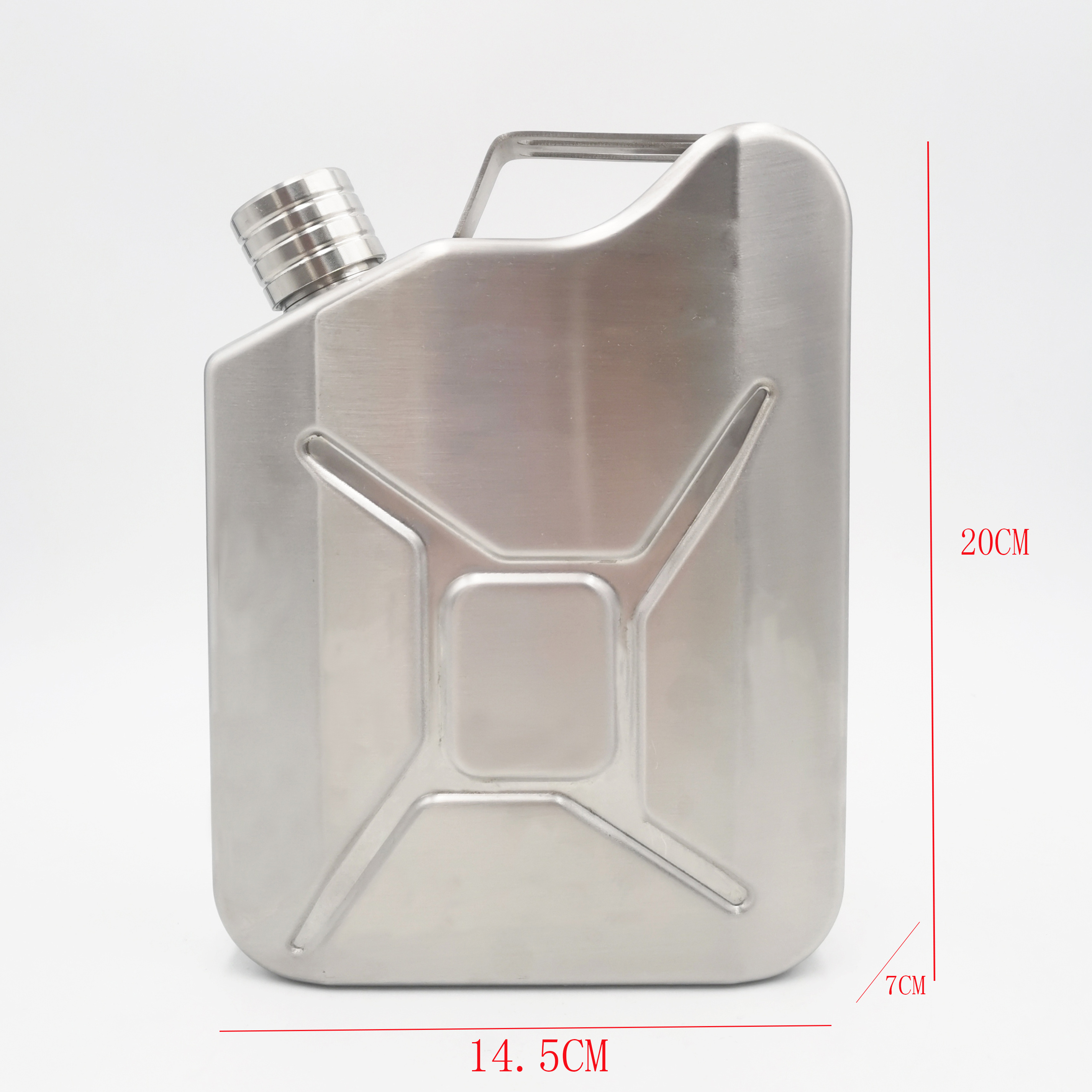 Fashionable 5oz Stainless Steel big Jerry Can Hip Flask Mini Liquor Oil Drum Whiskey Flask Pocket Bottle Oil Pot