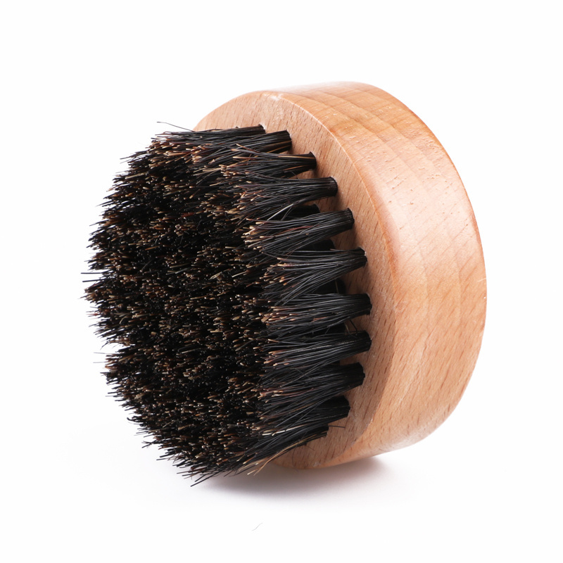 Wholesale Private label Men Beard Wooden Hair 360 Wave Brush