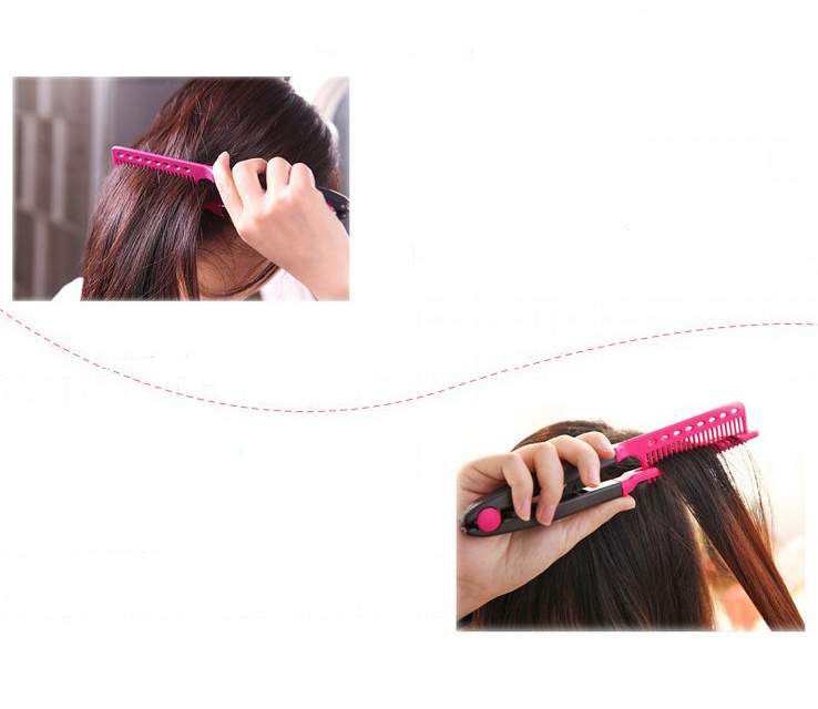 Hot Wholesale Hair barber Comb Salon Hairdressing Type folding brush and comb double Haircut Styling Tool