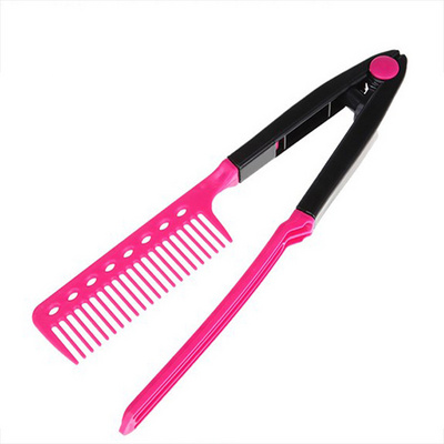 Hot Wholesale Hair barber Comb Salon Hairdressing Type folding brush and comb double Haircut Styling Tool