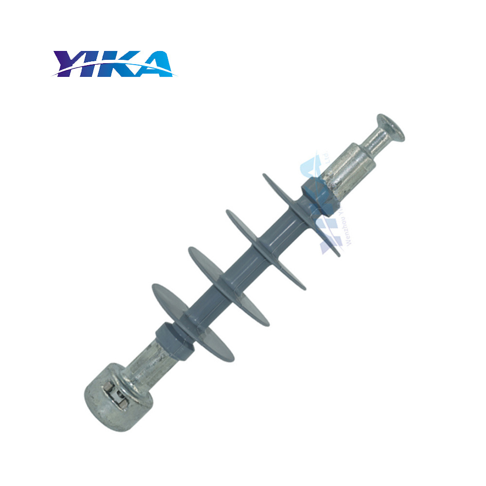 YIKA High Voltage Polymeric Insulators 12KV 15KV 24KV 28KV 33KV 36KV Silicone Rubber Composite Suspension Insulator