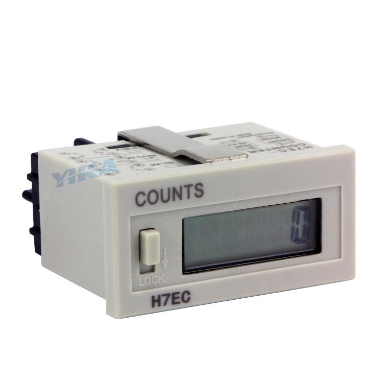 YIKA H7EC 0-999999 Counting Range No-Voltage Required LCD Display Digital Electronic Counter