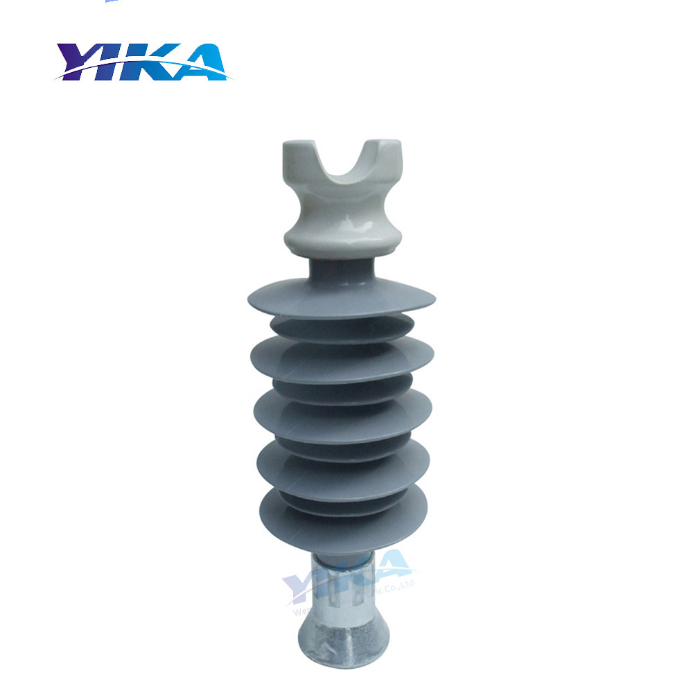 YIKA IEC 28KV 36KV Line Post Insulators Porcelain Ceramics Head Polymer Pin Insulator For Power Systems