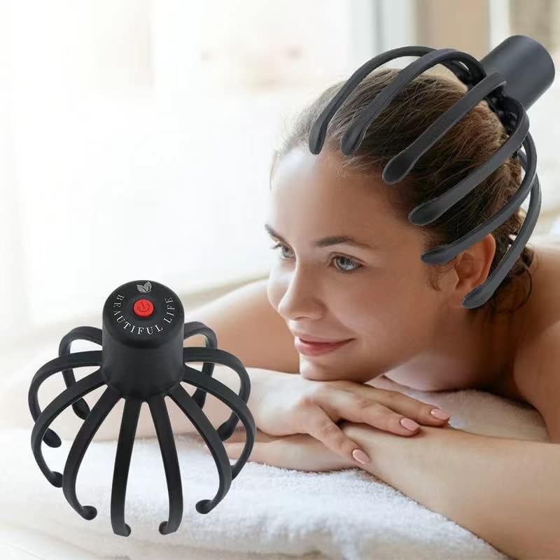 Wholesale Electric Octopus Claw Scalp Massager Wireless Rechargeable Octopus Stress Relief Head Massager