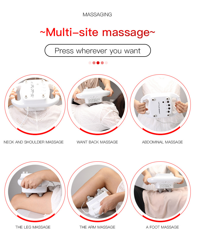 New Rechargeable Electric Back Massager Thai Massage Shiatsu shoulder Back Body Masseur Plug-in version of the massager is 220v