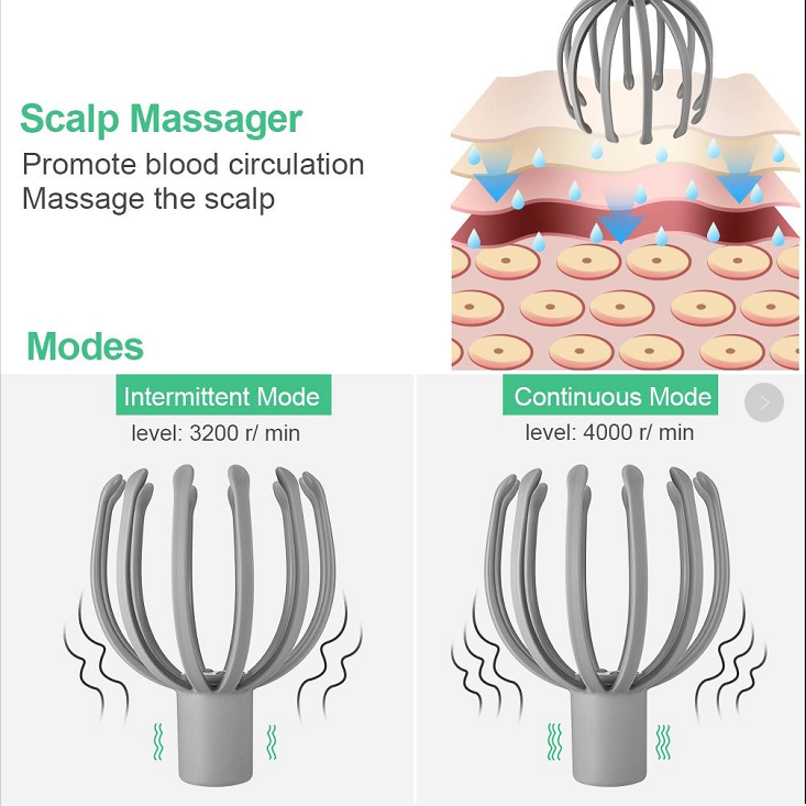 Electric Scalp Massage Machine Octopus Head Massager