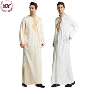 Dubai Arab Dressing Ethnic Islamic Clothing Stand Collar Long Robe Saudi  2023 Mubarak Moroccan Arabic Turkish Muslim Men Jubba