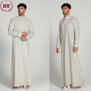 Fashion Wholesale Cheap Muslim Daffah Thobe For Men Muslim Top Fabric Abaya