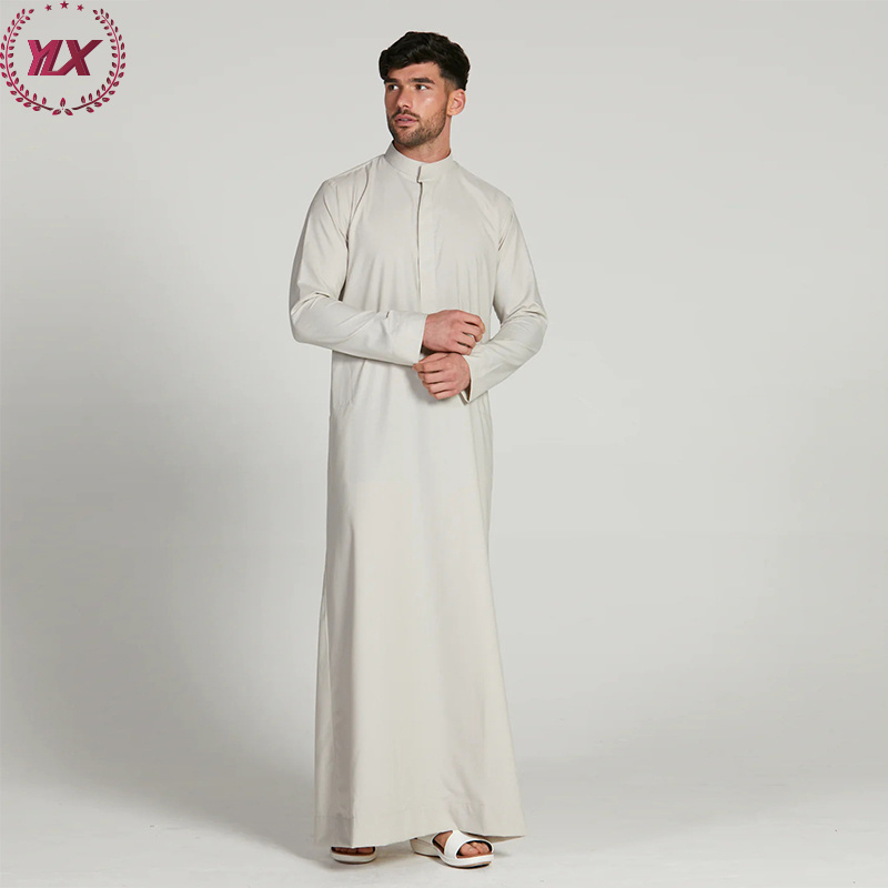 Fashion Wholesale Cheap Muslim Daffah Thobe For Men Muslim Top Fabric Abaya