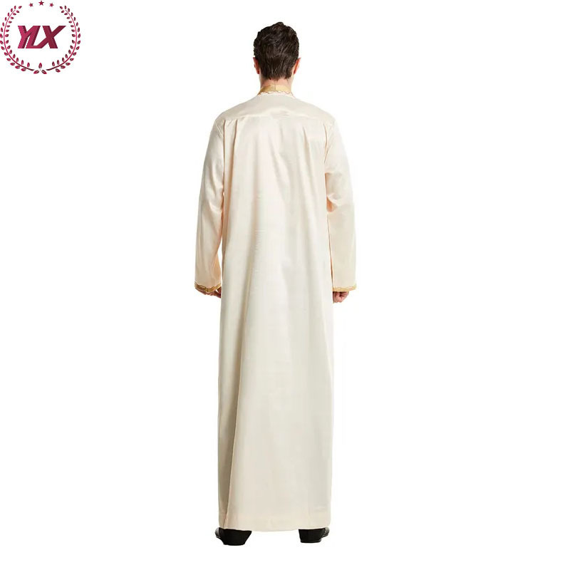 Dubai Arab Dressing Ethnic Islamic Clothing Stand Collar Long Robe Saudi  2023 Mubarak Moroccan Arabic Turkish Muslim Men Jubba