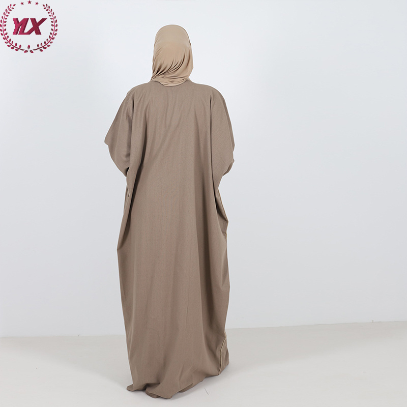 Wholesale Modest Ethnic Islamic Clothing Women Fashion Abaya Muslim Dress from Turkey Open Muslim Luxury Dubai Vrouwen Winter