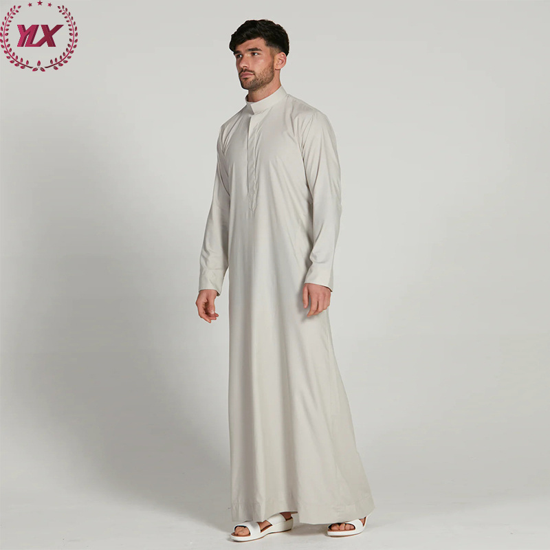 Fashion Wholesale Cheap Muslim Daffah Thobe For Men Muslim Top Fabric Abaya