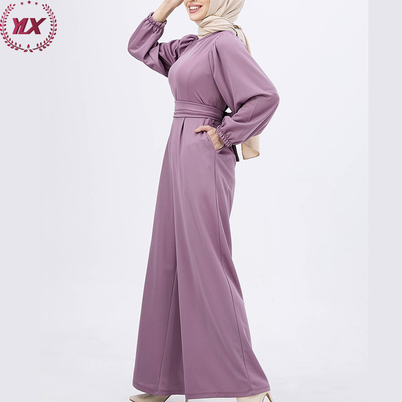 OEM Islamic Jumpsuits Custom Traditional Fashion Tracksuits Lady Jumpsuit