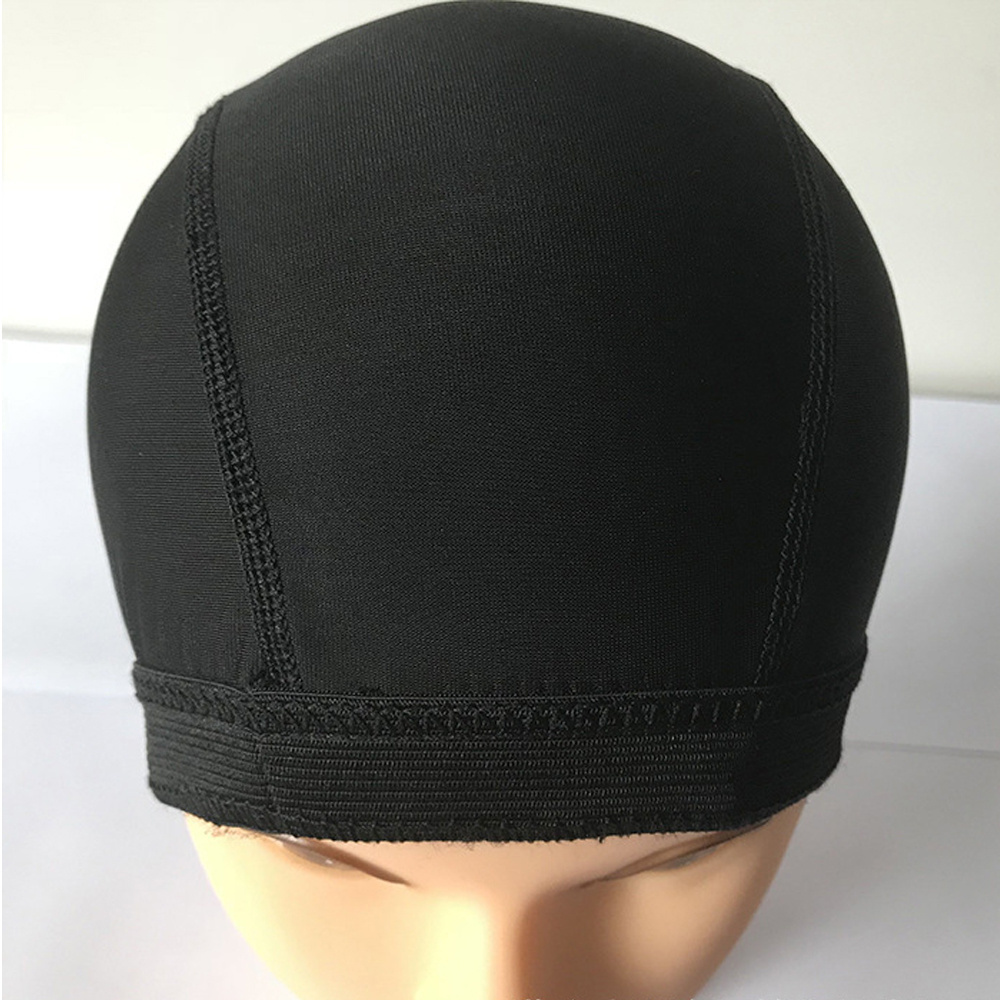 YL High Elastic Black Mesh Dome Cap U Part Breathable Net Cap 360 Full Lace Frontal Wig Making Cap