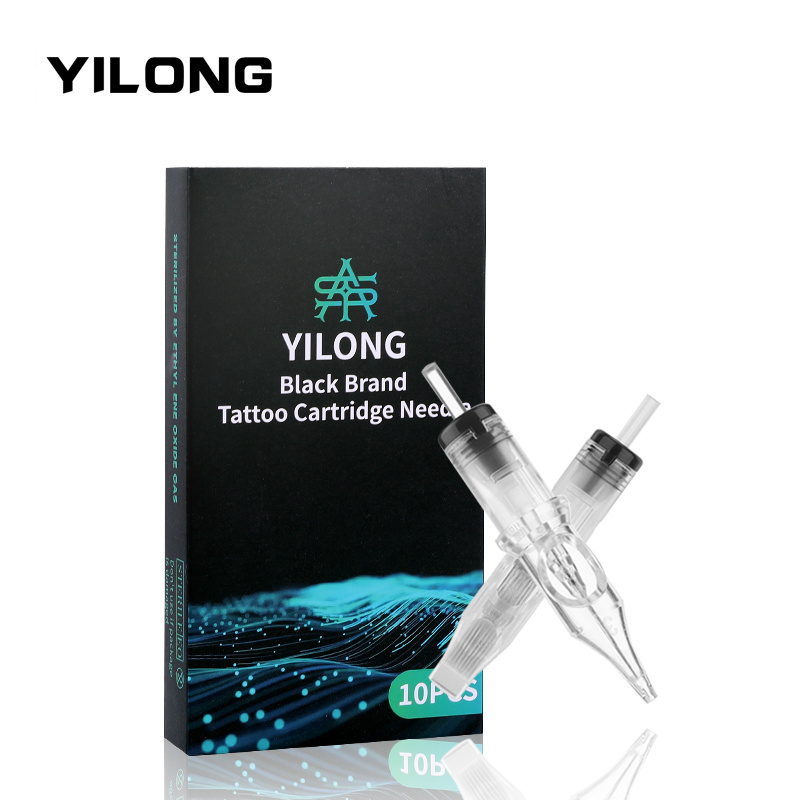 Yilong Professional Sterilized 1RL 3RL 5RL 7RL Clear Tattoo Cartridge RL M1 RM RS 0.35mm Premium Tattoo Needles