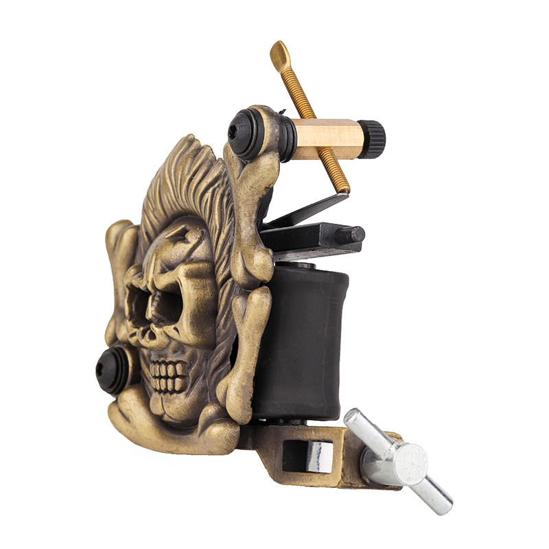 over 20 years experience/supplier of tattoo companies /OEM Embossment Skull Tattoo Machine