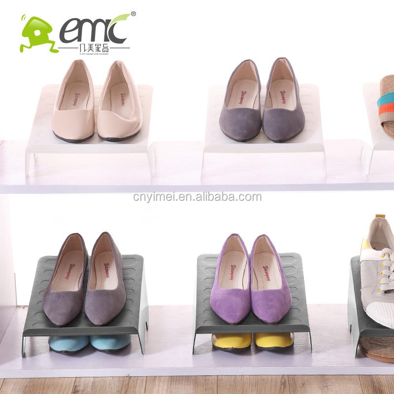 Eco-Friendly Double Layer Plastic Shoe Rack Home Organizer Simple PP Shoes Storage Rack