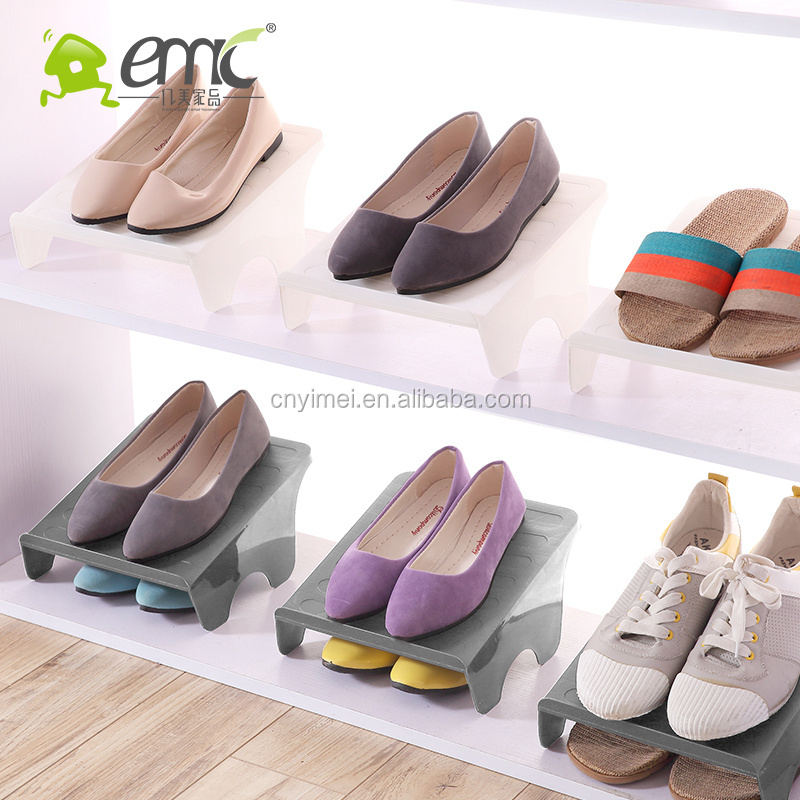 Eco-Friendly Double Layer Plastic Shoe Rack Home Organizer Simple PP Shoes Storage Rack