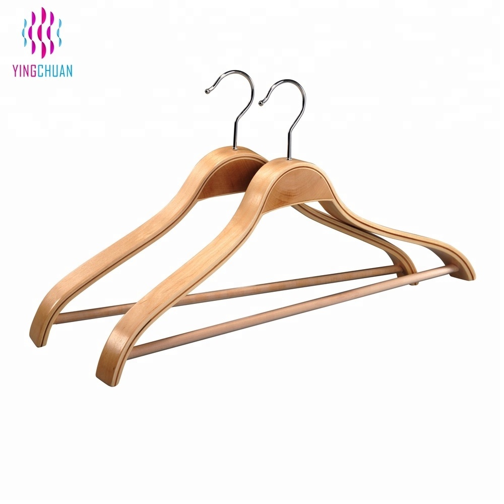 High quality plywood garment wooden hanger