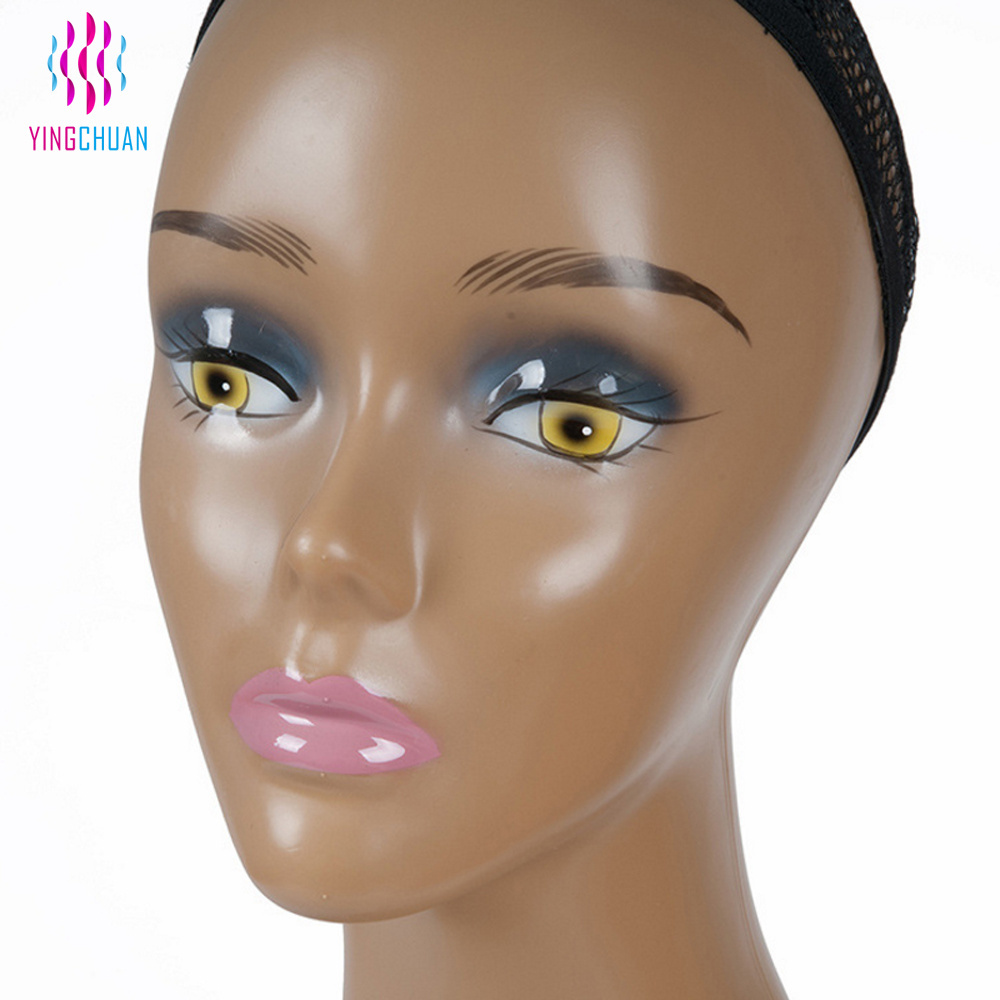 Hot Sale Black Mannequin Head without Shoulder with Vivid Make Up