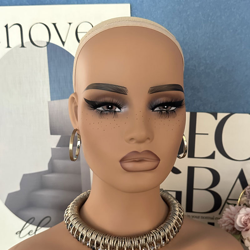 Thick Lips Realistic African American Mannequin Head for Wig Display