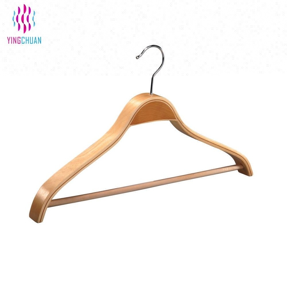 High quality plywood garment wooden hanger