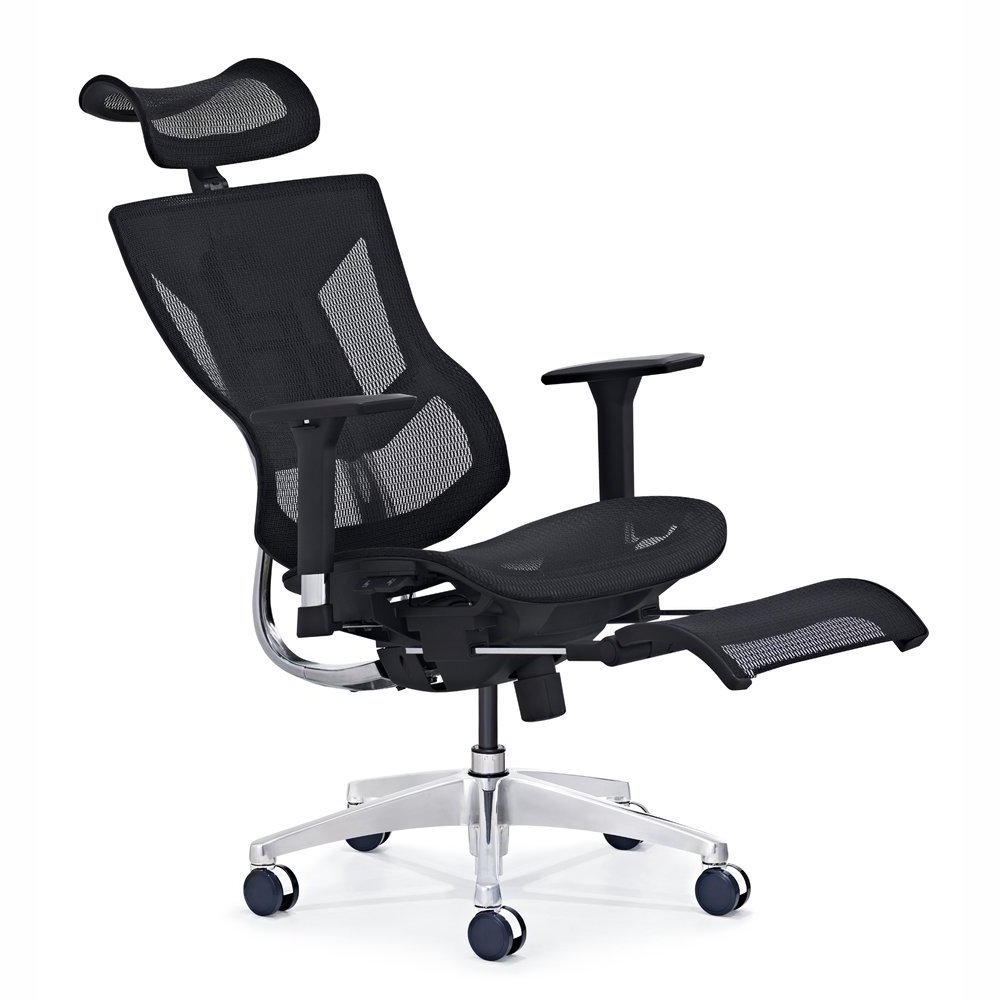 SHUNMAS SM009DS-A-L Ergonomic Mesh Swivel Boss Modern Mesh Cheap Office Chair Bed With Foot Rest