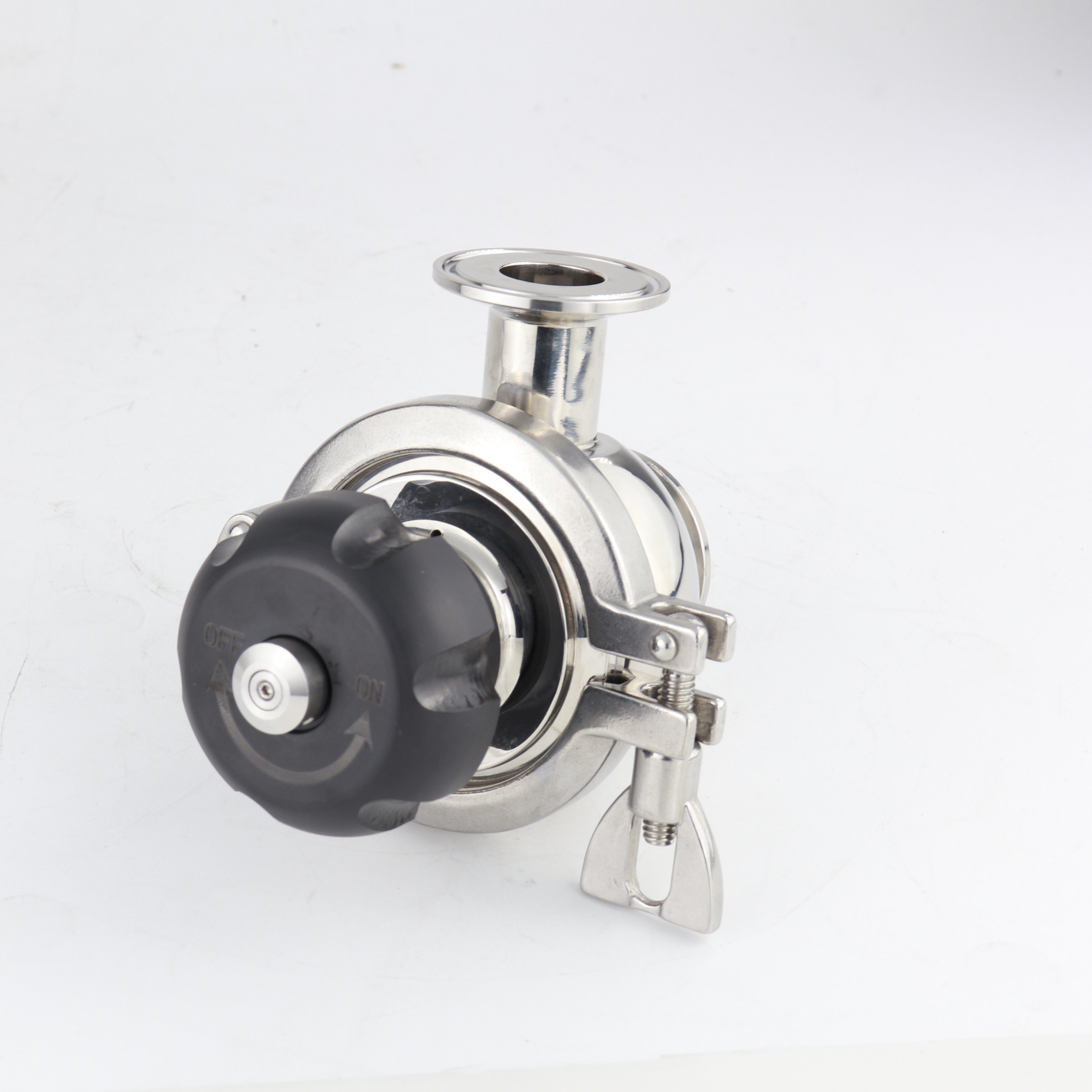 Sanitary Stainless steel single seat valves manual type aseptic shutoff valve