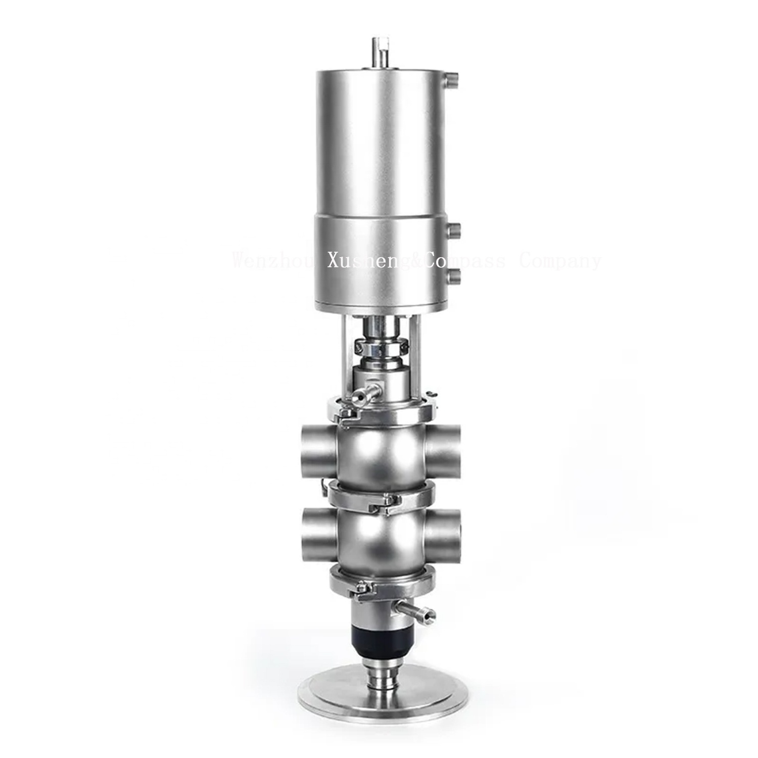 DN40 Hygienic Sanitary Control valve Stainless Steel Mixproof Mix Proof Valve