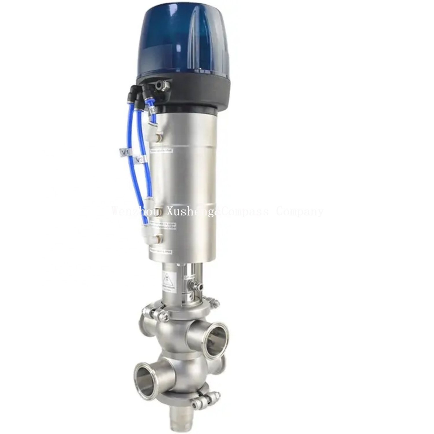 DN40 Hygienic Sanitary Control valve Stainless Steel Mixproof Mix Proof Valve