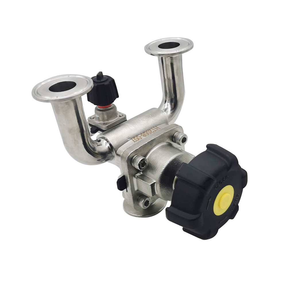 Sanitary Stainless Steel U-Type Manual Clamped Aseptic Multi-Way Diaphragm Valve