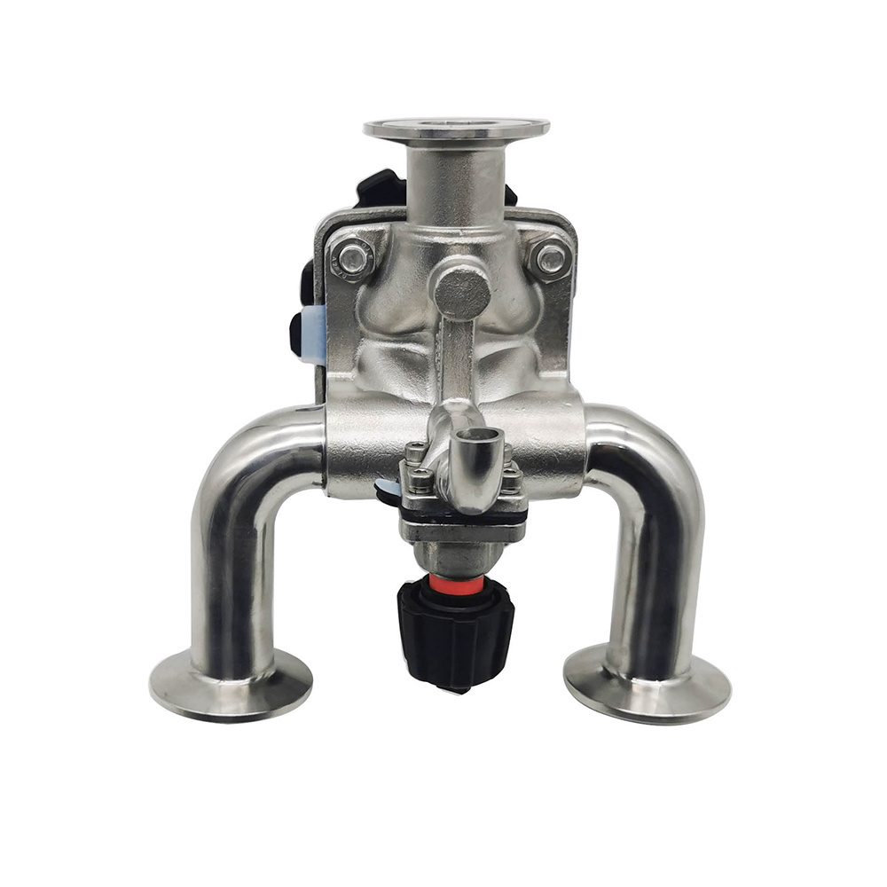 Sanitary Stainless Steel U-Type Manual Clamped Aseptic Multi-Way Diaphragm Valve