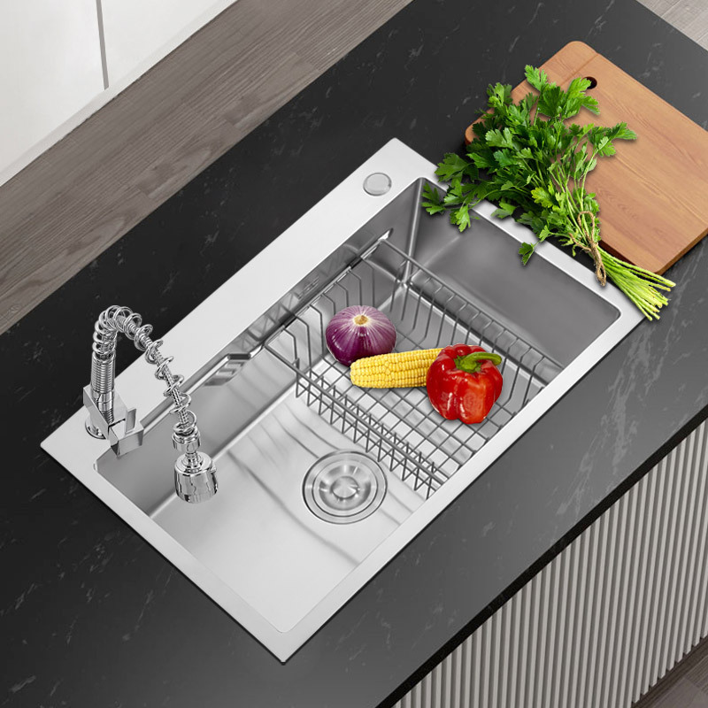 Farm house adjustable 201/304 stainless steel kitchen sink faucet