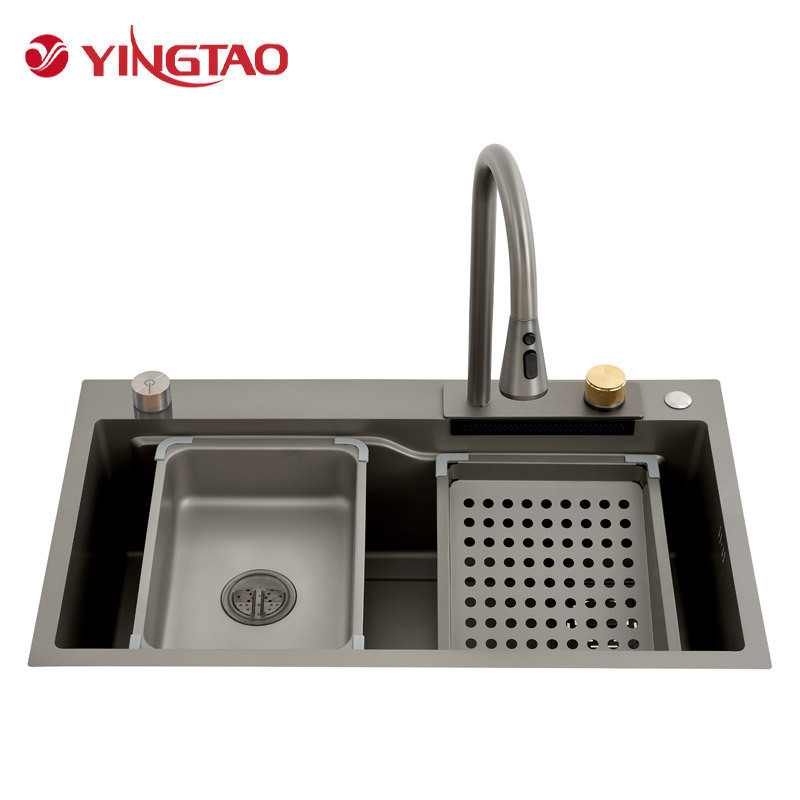 Customize optional multifunction kitchen sink sus304 stainless steel smart kitchen sink