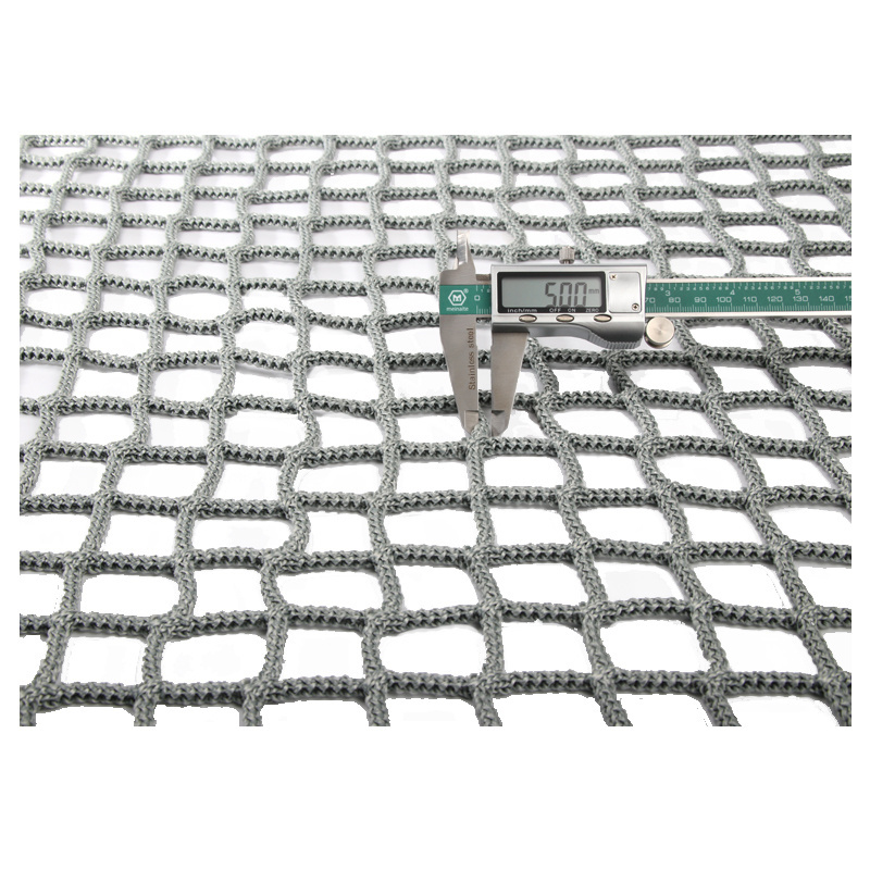 High grade knotless polyester CE standard UV resistant amusement park safety net heavy duty fall protection rope safety nets