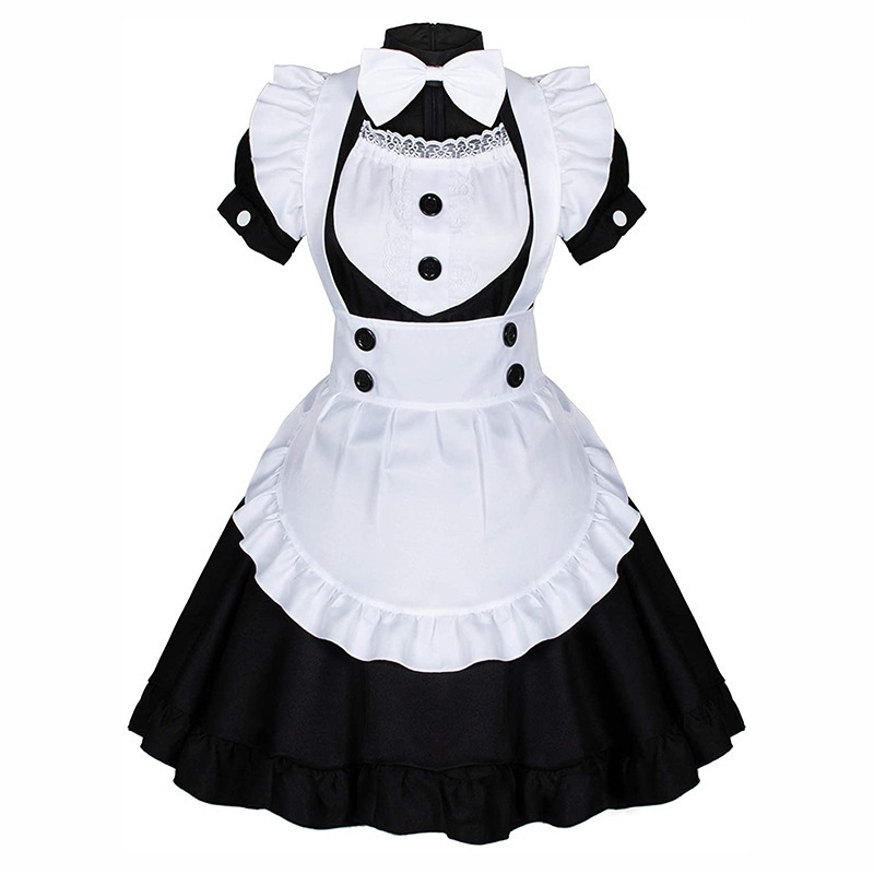 Maid Outfit Anime Sexy Black White Apron Dress Cosplay Costume Party Dress Alice Dream Women Sissy Maid Lolita Cosplay Costume