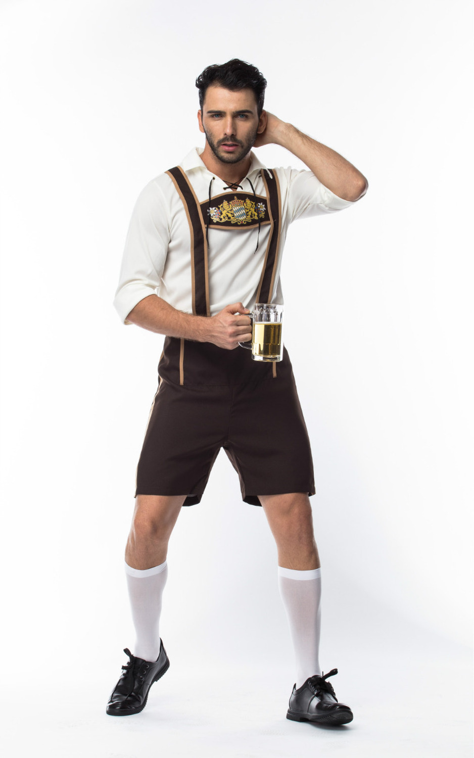 Men's Oktoberfest Costumes Traditional German Bavarian Beer Male Cosplay Halloween Octoberfest Festival Party Clothes