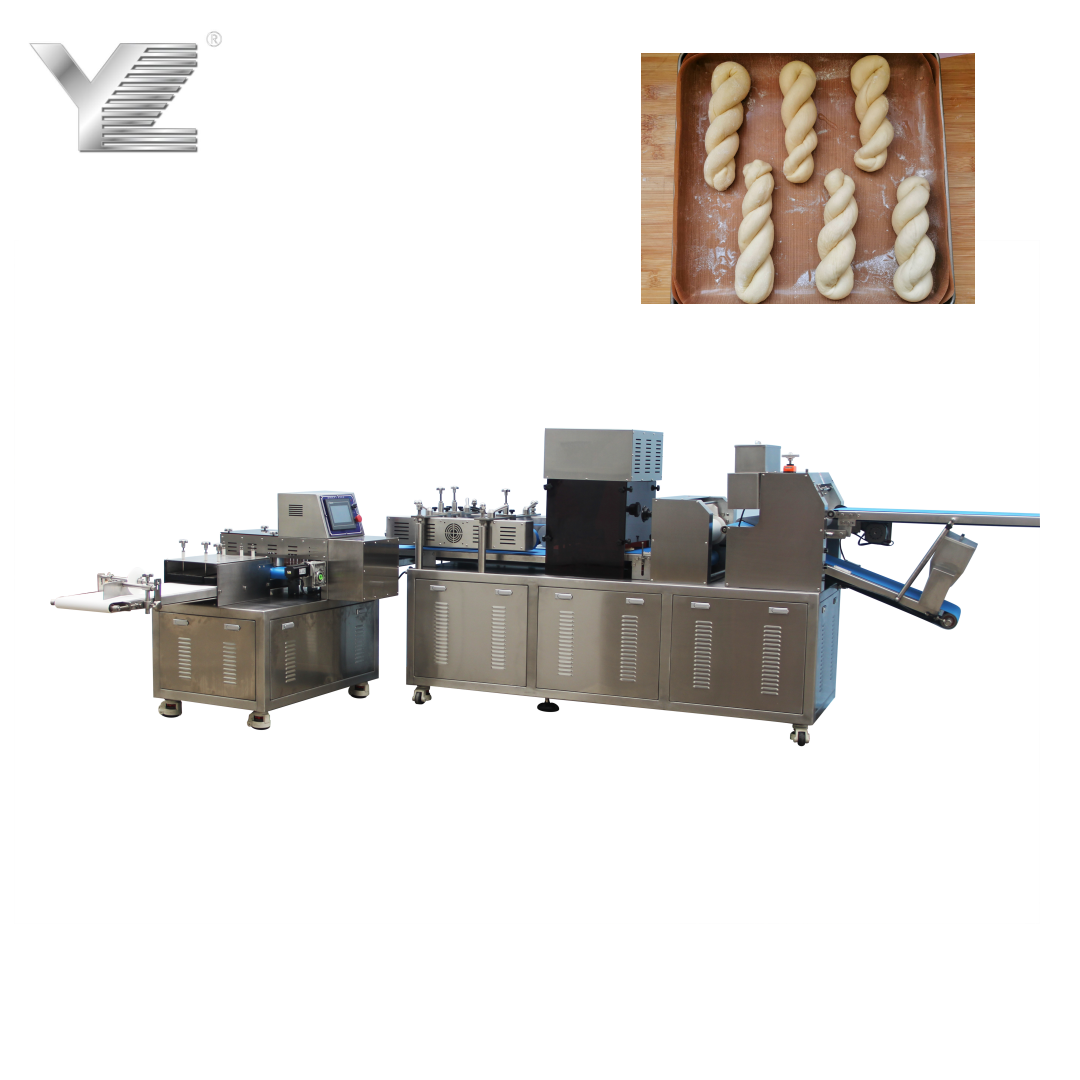 Ying Machinery Commercial soft puff dough twist pastry pretzel machine crispy dough twisted bread rolls making machine