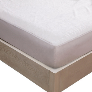 Bed Proof Protector for Home or Hospital Use Factory Bedding White Knitted Fabric Mattress Protector Waterproof