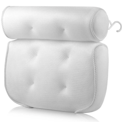 Luxury Bathtub Headrest Cushion Bath Pillow Neck and Back Support Comfort Relaxing Bath Pillows for Tub Rest