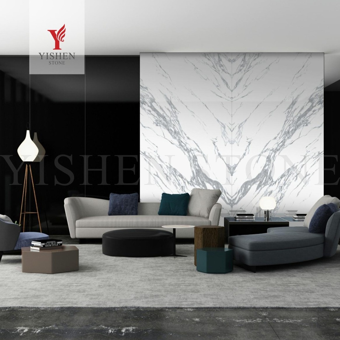 Factory Price 1600x3200 marble floor porcelain slabs for interior wall sintered stone rock wall panels